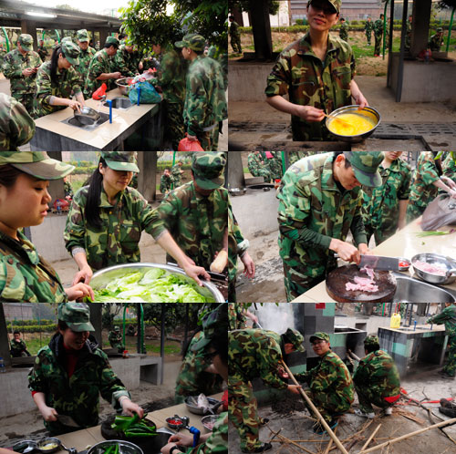 戰地野炊，小夥伴們各司其職