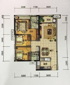 佛山美的花灣城3座01、02單元4座01、02、04單元90.00㎡